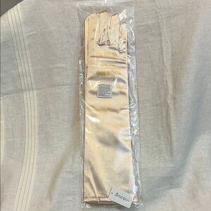 Encore Jeans Gold Satin Gloves